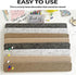 8 Pcs Black Brown Gray Felt Pin Board Bar Strips Bulletin Board ?Self-Adhesive Bulletin Board Bar Strips?Cork Boards for Walls with 35 Pushpins, f...
