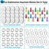 Sublimation Blanks Keychains Products, 80 PCS Keychains Tag Bulk with 2 Inch Heat Transfer Double-Side Round Coasters Blanks, Key Chains, Tassels,...