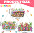 Burbell 3 Pcs Summer Diamond Painting Kits Beach Sunglasses Smoothie Diamond Art Hanging Ornament Sign Summer DIY Diamond Painting Art Kits for Su...