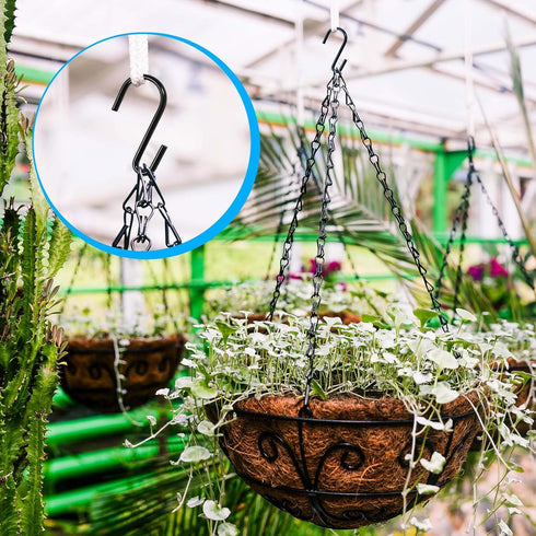 30 Pack Small S Hooks for Hanging Spoons Pans Pots Utensils Kitchenware, Metal S Hooks for Hang Clothes Bags Towels Plants, apply Bathroom Bedroom...
