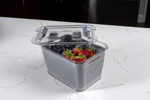 Kitchen Spaces - 1465A6-AMZ Kitchen Spaces Colander Bin, Medium, Gray...