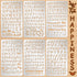 Lewtemi 6 Pcs Mixed Metal Stencil Wood Stencil Templates Stencils for Journaling Wood Burning Stencils for Wood Carving Drawing Engraving Scrapboo...