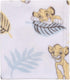 Disney Lion King Super Soft White, Yellow, Green Simba Leaves French Fiber Baby Blanket, White, Green, Yellow...