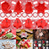 KAISHANE Christmas Themed MINI Cookie Cutter Embossing Mold Fondant Stamper Set - 8Pcs Plastic spring die Biscuits Pastry Cutter Set 3D Cookie Cak...