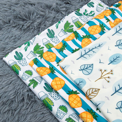 babygoal Wet Dry Bags for Baby Cloth Diapers, Washable Travel Bags, Beach, Pool, Gym Bag for Swimsuits & Wet Clothes with Two Zippered Pockets 3 P...