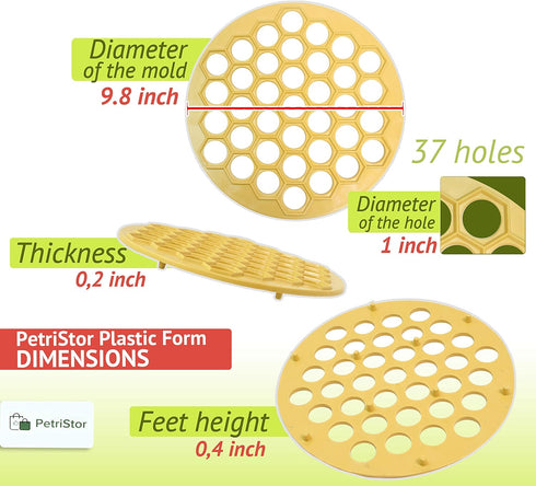 Russian Ravioli Maker Dumplings Mold - Pelmeni Plastic Mold - Siberian Pelmeni Meat - Dumpling Maker Machine - Ravioli Cutter...