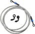 X AUTOHAUX Brake Hose AN3 28 90 Degree M10 Motorcycle Hydraulic Brake Line Oil Hose Pipe Fitting for ATV Motorcycle Motocross Racing Bike 200cm Si...