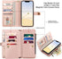 for iPhone 13 Case Leather Wallet with Card Holder, Magnetic Closure Full Shockproof Protection Drop Absorption Heavy Duty Phone Cover with Card S...