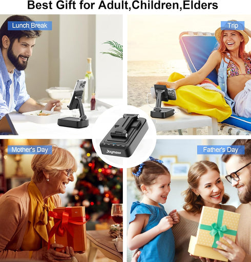 Gifts for Men Women, Joymate Bluetooth Speaker Phone Stand with Charging Function 360° Rotable Adjustable Cell Phone Holder HD Surround Sound for ...