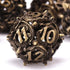 AUSTOR Metal DND Dice Set Dragon DND Hollow Metal Dice 7 Pieces Polyhedral Dice D20 D12 D10 D% D8 D6 D4 Dice with Metal Box for Dungeons & Dragons...