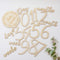 Baby Milestone Numbers|Baby Photo Props Wooden|Newborn Birth Announcement Card Wooden|...