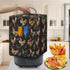 Insulated Air Fryer Kitchen Appliance Cover with Handle and Storage Pocket for Spoon/Cooking Utensils/Recipes, Easy Cleaning Home Decoration, Roos...