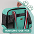 Green Small Dog Puppy Bag Cat Carrier Kitty Purse Pet's Totes Small Animals Bunny Rabbit Handbag Traveling Outdoor Go to The Vet Carry...