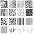 14 Pcs Layering Mixed Media Stencils Leopard Diamond Spirals Cubist Templates Geometric Patterns Stencils for Painting on Walls Canvas DIY Craft S...