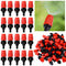 80 Pcs 1/4 Inch Drip Emitter Irrigation Drippers Misting Nozzles Adjustable Micro Spray Irrigation Emitters for Garden Agricultural Irrigation Pat...