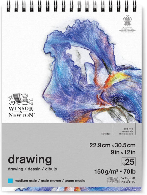 Winsor & Newton Classic Drawing Paper Pad, 9" x 12", Natural White...