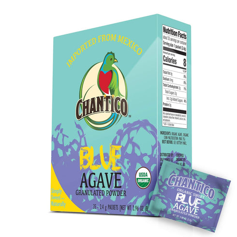 Chantico Agave Sweet Organic Granulated Agave Powder, 35 Sachets convenient pack, single serving sweetener packs, low Glycemic Index, good with te...