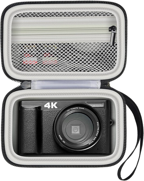 Digital Camera Case Compatible with zheozeig for Duluvulu for TEBNGIHNM for Oiadek for KVUTCIEIN for Femivo for Fulealfly 4K Vlogging Camera. Stor...