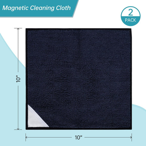 Magnetic Cleaning Cloth, Magnetic Microfiber Dry Erase Towel, Whiteboard Cleaning Cloth for Dry Erase Board, Whiteboard, Chalkboard, Kitchen, Dark...