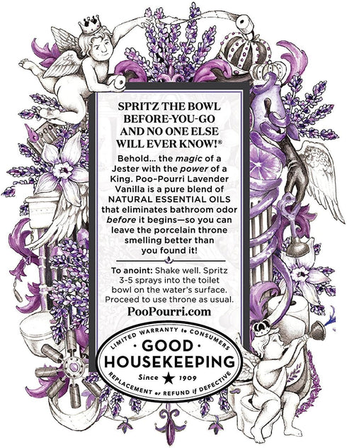 Poo-Pourri Before-You-Go 16 Ounce Refill Bottle, Lavender Vanilla...