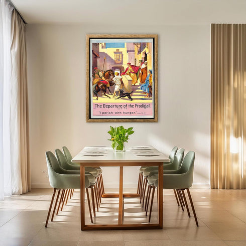 Posterizer 1 pcs-The departure of the prodigal son poster-Religious Posters-Gifts for Christians -Decor for Church, Sunday School Classroom- unfra...