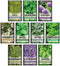 10 Kit Non-GMO Growing into Thyme, Lavender, Chamomile, Dill, Chives, Cilantro, Rosemary, Basil, Parsley, Sage Indoor/Outdoor for Kitchen Windowsi...