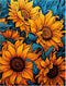 Maripabon 5D Sunflowers Painting by Numbers Kits for Adults DIY Round Diamond Art Kits Flowers Picture Art for Home Wall Decor,15.7x11.8 inch (Sty...