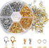 462 Pcs Lobster Claw Clasps for Jewelry Making Kit,Lobster Clasp Set with Open Jump Rings Connectors,Bracelet Making Kit for Jewellery DIY Craft w...