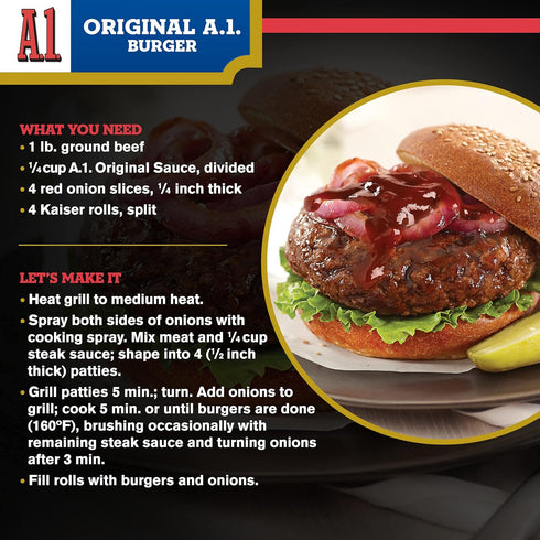 A.1. Original Sauce, 10 oz. Bottle...
