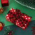 3 Rolls Buffalo Plaid Burlap Wired Ribbon Weave Ribbon with Wired Edge Bows Craft Decoration for Big Bow Wreath Tree Decoration Outdoor (Black and...