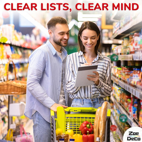 Zoe Deco Weekly Meal Planner (Fruit, 7 x 10”), Magnetic Notepad for Refrigerator, Weekly Menu Planning Pad for Family, 52 Easy Tear-Off Sheets for...