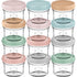 KeaBabies 12pk 4oz Glass Baby Food Containers - Leak-Proof, Microwavable Small Baby Glass Jars with Lids, Baby Food Storage Containers, Baby Snack...