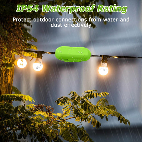 2 Pack Extension Cord Cover Waterproof,Ip54 Waterproof Box,Unique Stuck Extension Cord Design,Ideal to Protect Holiday Lights & Electrical Tool Co...