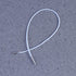 SEWACC 50pcs Elastic Barbed Cord Loop Stretch Round Strings with Dual Metal Barbs Barbed Fasteners for Mask Making Binding (White)...