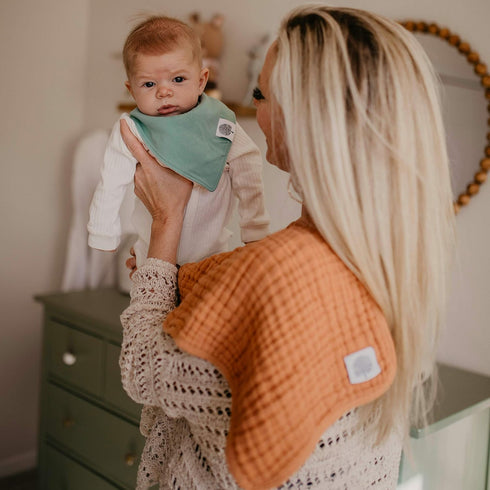 Parker Baby Co. Muslin Burp Cloths, 100% Cotton Burping Clothes, Newborn Essential, Must-Have Baby Registry, Modern and Trendy Colors, 20x11 Unise...