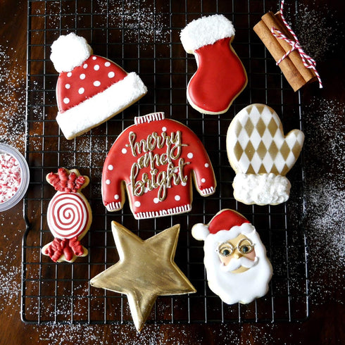 Ugly Christmas Sweater Cookie Cutter, Premium Food Grade Stainless Steel, Dishwasher Safe (Christmas Sweater 2 Piece)...