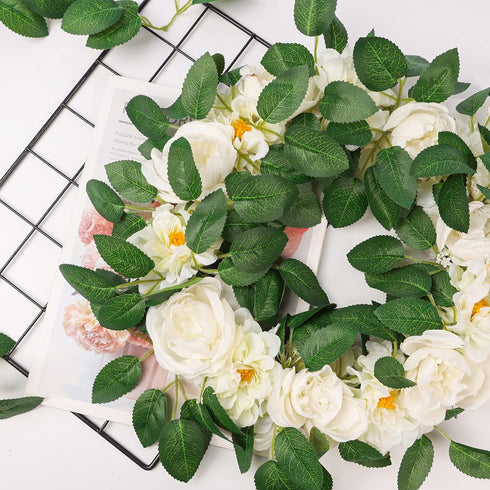 Meiliy 60pcs Bulk Rose Leaves Artificial Greenery Fake Rose Flower Leaves for DIY Wedding Bouquets Centerpieces Party Decorations Rose Vine Wreath...