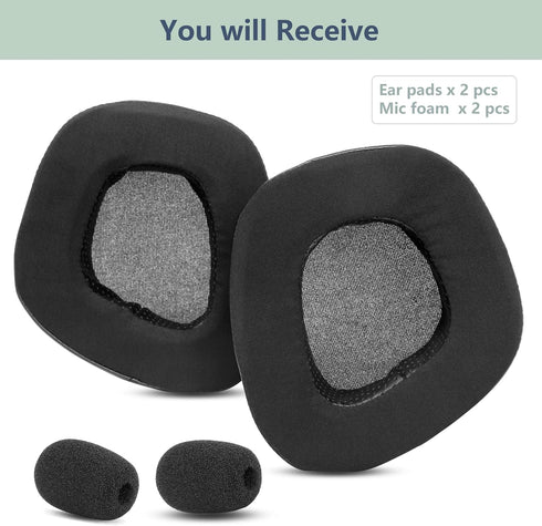 Cooling fabric Replacement Earpads Compatible with Corsair Void/Corsair Void Pro/Corsair Void RGB Elite/Corsair Void RGB SE Gaming Headsets Ear pa...