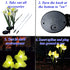 Solar Daffodil Flower Light Garden Outdoor Stake LED Waterproof Lamp 2 Pack Artificial Plant Outside Decorative Pathway Yard for Landscape...