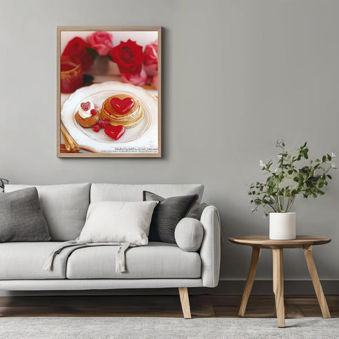 Posterizer 1 pcs-Cute Valentine’s Day breakfast poster -1-Romantic Art-Holiday Poster Collection-Gift for Couples boyfriend girlfriend Husband Wif...