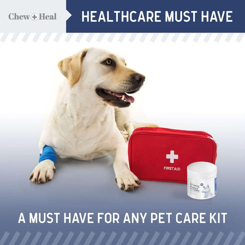 Chew + Heal Labs Styptic Powder for Dogs, Cats, and Other Animals - 1.5 oz - Quick Stop Bleeding Powder for Clipping Nails, and Other Minor Cuts -...