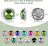 Flat Back Rhinestones Buttons Embellishments with Diamond, Sew On Crystals Glass Rhinestone for Clothing Wedding Bouquet(20pcs) White...