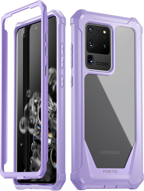 Poetic Guardian Series Case Designed for Samsung Galaxy S20 Ultra Case, Full-Body Hybrid Shockproof Bumper Cover, Without Built-in-Screen Protecto...