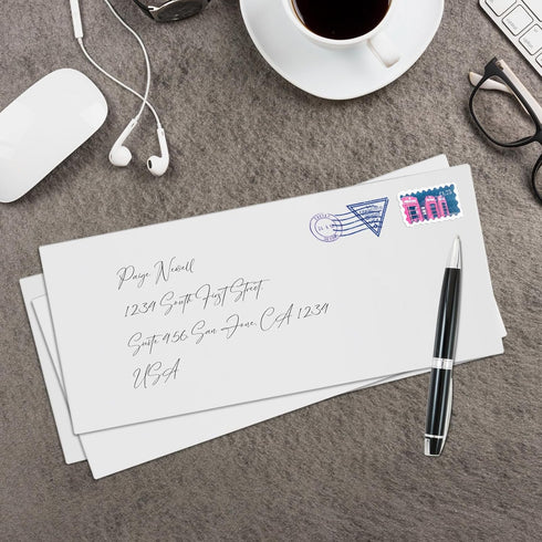 #10 Envelopes Self Seal Security Tinted Envelopes for Privacy & Business, Peel and Seal, NO Window, Letter Size 4-1/8 x 9-1/2 Inches, 24 LB,White ...