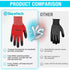 DURATECH Micro-Foam Nitrile Safety Work Gloves, 6 Pairs, Non-slip Dot Coated Gloves, with Touchscreen Capability, Ideal for General Purpose (Grey ...