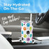 SassyCups Vacuum Insulated Stainless Steel Dog Paw Print 20 oz Tumbler with Straw and Lid...