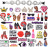 UNN Lot of 30,50,100pcs Girls Pink Shoe Charms for Kid's Shoes Decoration Birthday Gifts...