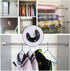Stainless Steel Closet Rod Holder Black 4pcs Heavy Duty WardrobeBracket 1" & 1-1/4" Diameter U Shape Rod End Supports Curtain Pole Flange Socket...