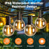 25 Pack G40 LED Replacement Light Bulbs, E12 Screw Base Waterproof Globe Bulbs Light for Indoor Outdoor String Lights, Patio Cafe Decor, Dimmable,...