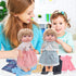 Girl Doll Clothes and Accessories Gift - 8 pcs Alive-Baby Doll Clothes Dress Outfits for 12 Inch Dolls, 6 Complete Sets Clothing of Dresses Cloak ...